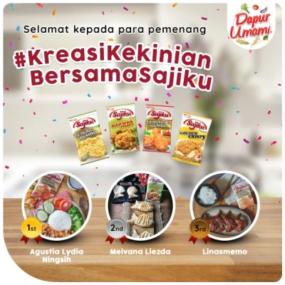 Selamat Kepada Para Pemenang #KreasiKekinian Bersama Sajiku